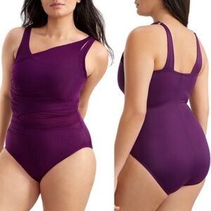 New! Miraclesuit Azura Underwired Mesh Insert One Piece Swimsuit 3687